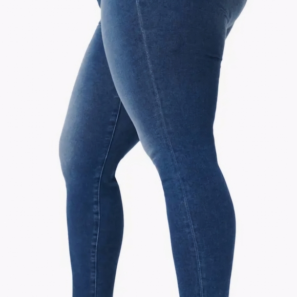 new Good American Waist Raw Hem Skinny Jeans color bue 867 size 2 - Picture 3 of 3